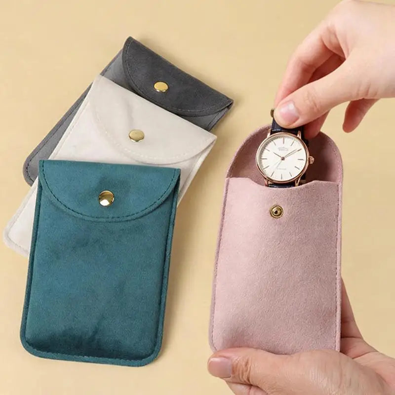 Velvet Watch Storage Pouch – Anti-Scratch Travel Bag Watch Storage Pouch Qst