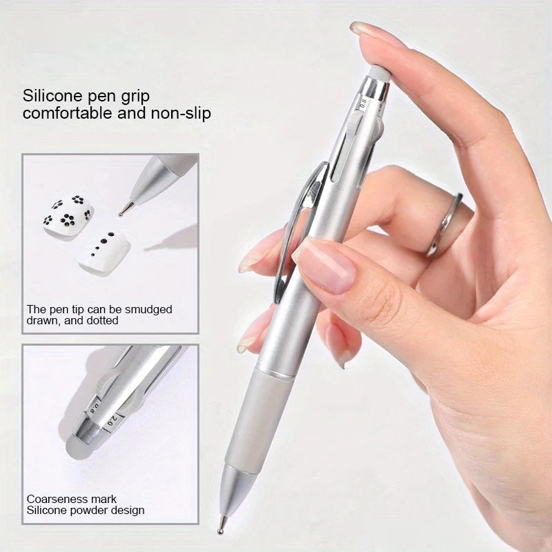 5-in-1 Nail Dotting Pen – Nail Art Manicure Kit Home & Salon Nail Art Dotting Tool Qst