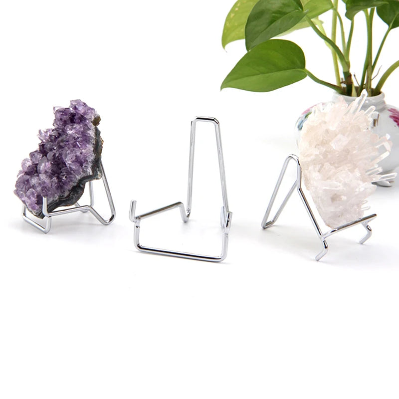 Metal Mineral Display Stand for Crystals, Rocks & Agate Mineral Display Stand Qst
