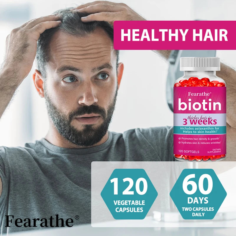 Biotin Capsules with Astaxanthin, MSM & Grape Seed | Beauty Beauty Supplement Capsules Qst