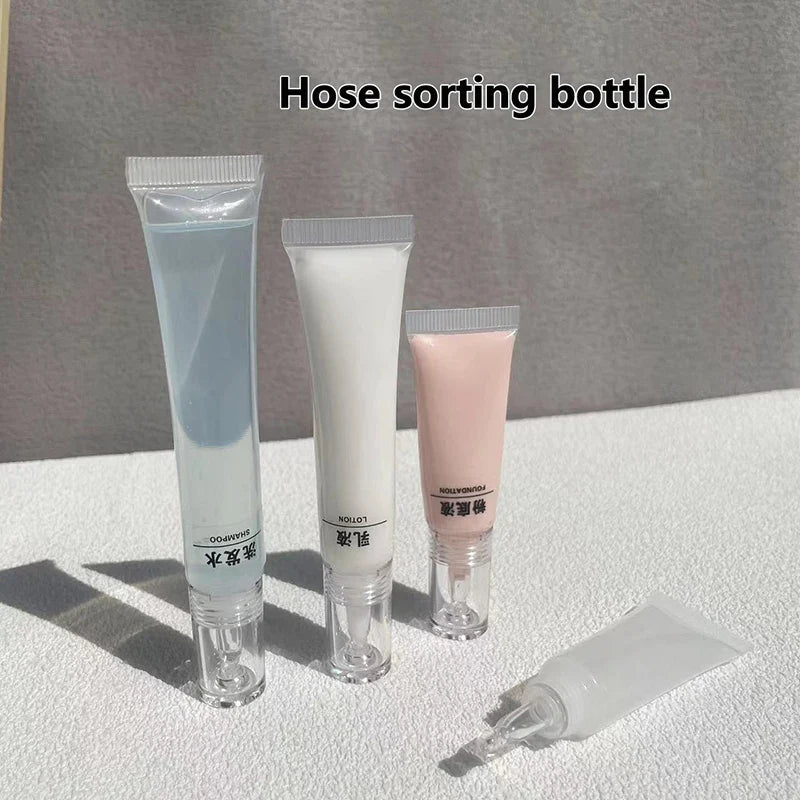 10 Refillable Cosmetic Soft Tubes – Cream, Lotion & Sunscreen Cosmetic Travel Tubes Qme