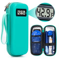 Waterproof Insulin Cooling Travel Case with LCD Display Medication Cooling Case Qst green