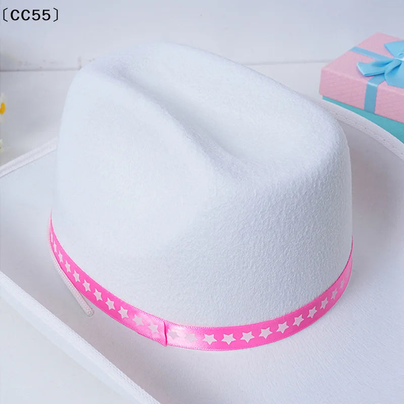 White Western Cowboy Hat – Costume, Cosplay & Party Prop Costume Cowboy Hat Qst