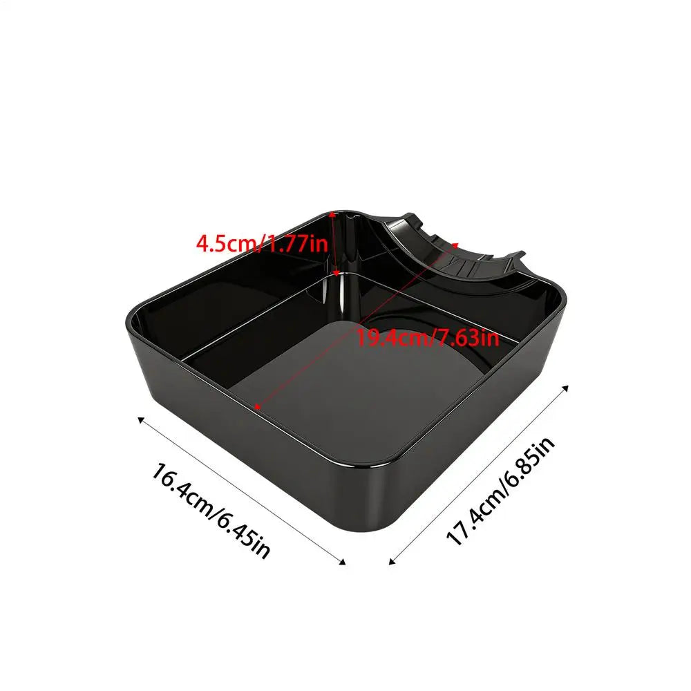 Reusable Washer Drain Pan with Lint Filter Funnel – Front Load Washer Drain Pan Qme Black