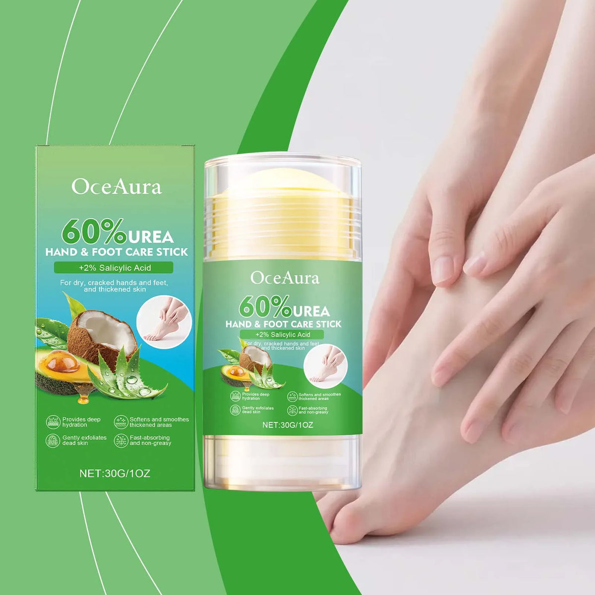 Beeswax Hand & Foot Balm Stick – Non-Greasy Travel Size 30g Hand & Foot Balm Qst