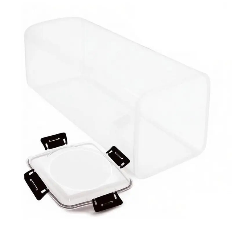 Clear Airtight Bread Loaf Container with Lid – Bread Saver Box Bread Storage Container Qme Black No drawers