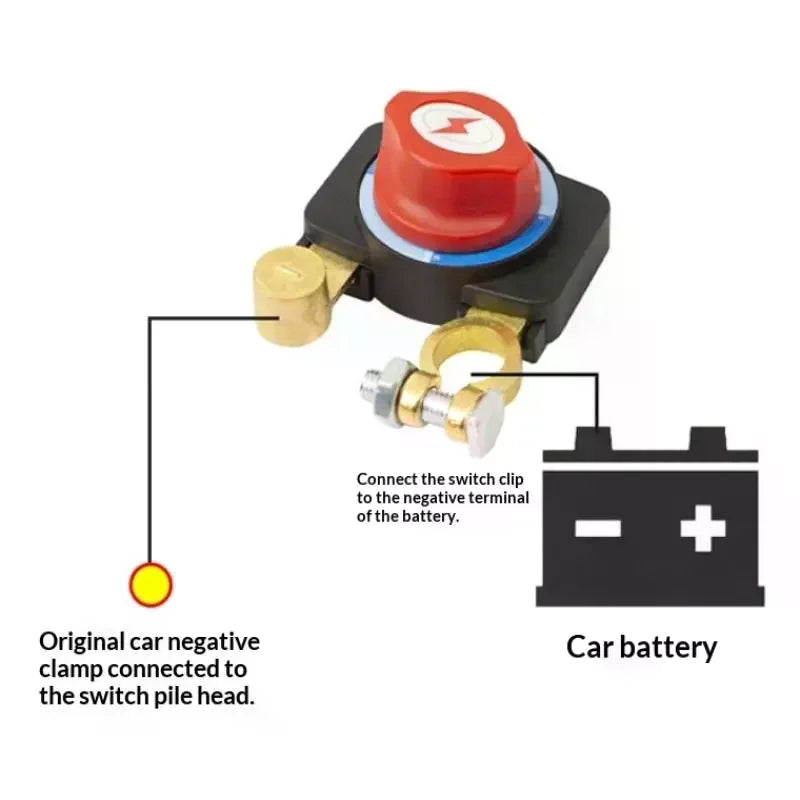 12V-24V Car Battery Disconnect Switch – Manual & Automatic Battery Disconnect Switch Qme