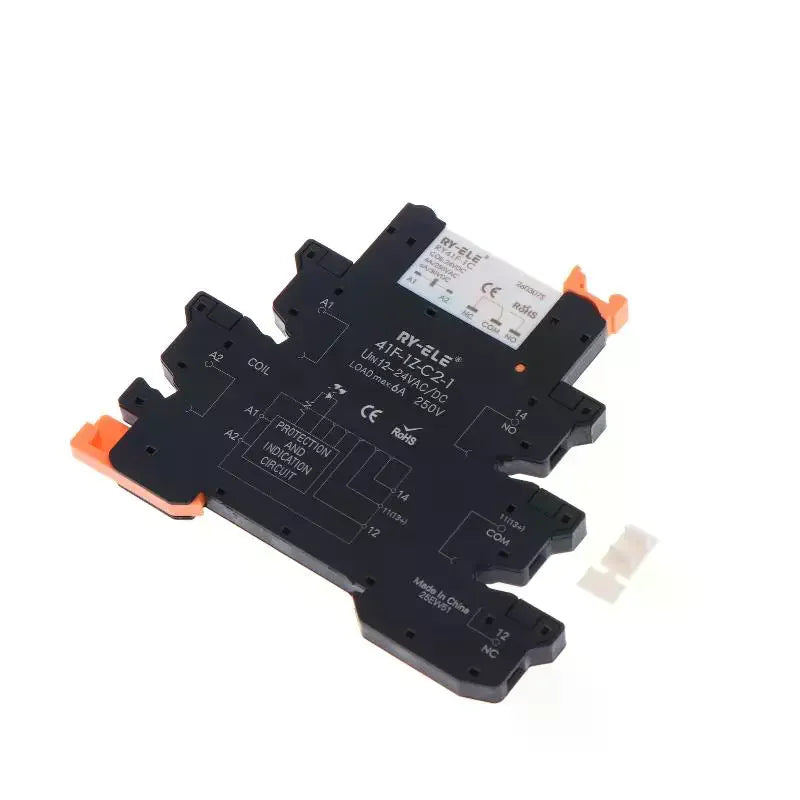 RY41F-1C Slim Profile Relay 12V 24V DC Electromagnetic Electromagnetic Relay Qme