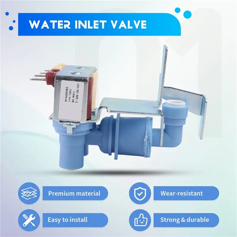 Refrigerator Water Inlet Valve – Fits Whirlpool W10420083 Refrigerator Replacement Part Qst