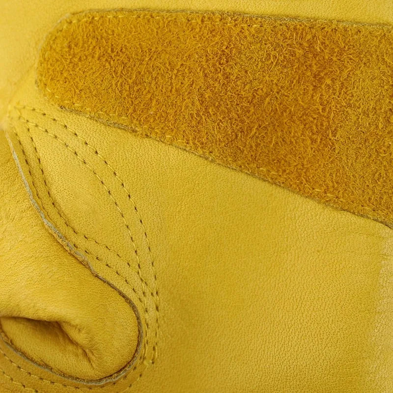 Golden Full Cowhide Winter Gloves – Insulated & Anti-Slip Insulated Work Gloves Qme