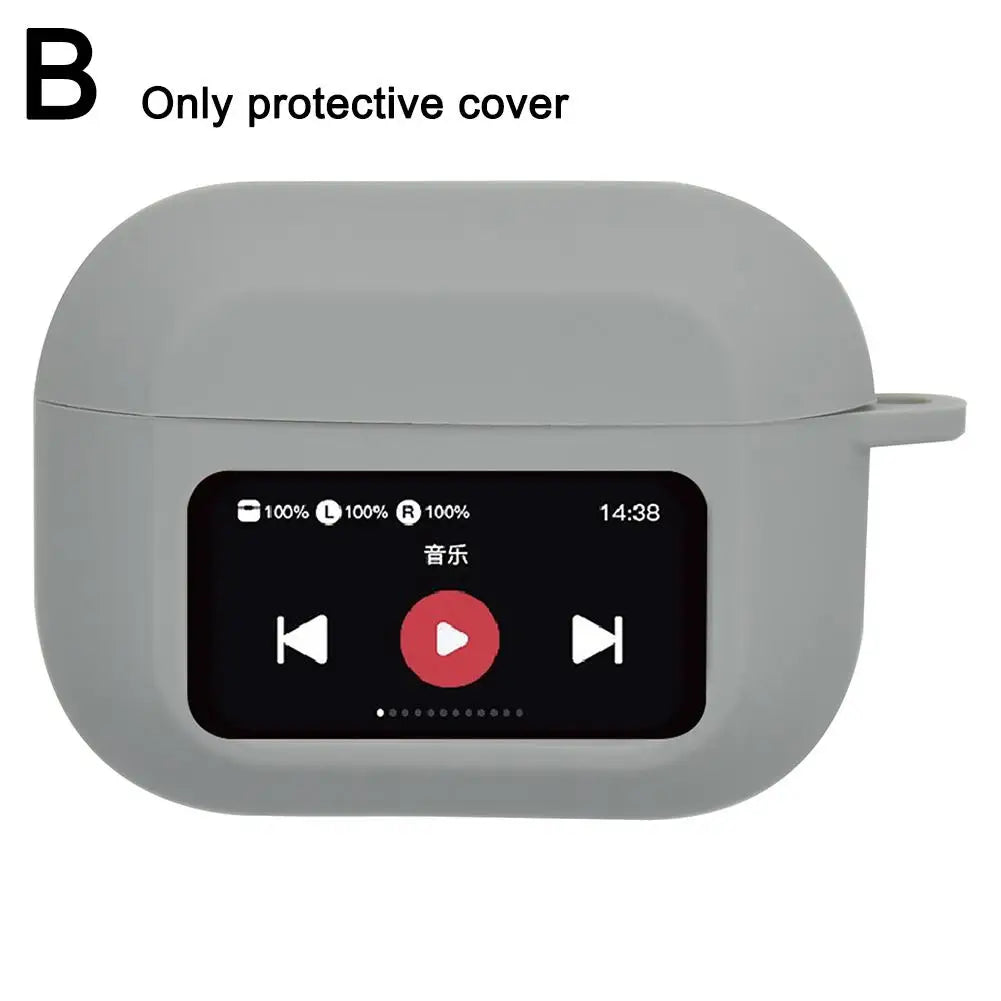 Silicone AirPods A9 Pro Case – Shockproof Anti-Slip Full Cover Earbuds Protective Case Qme B