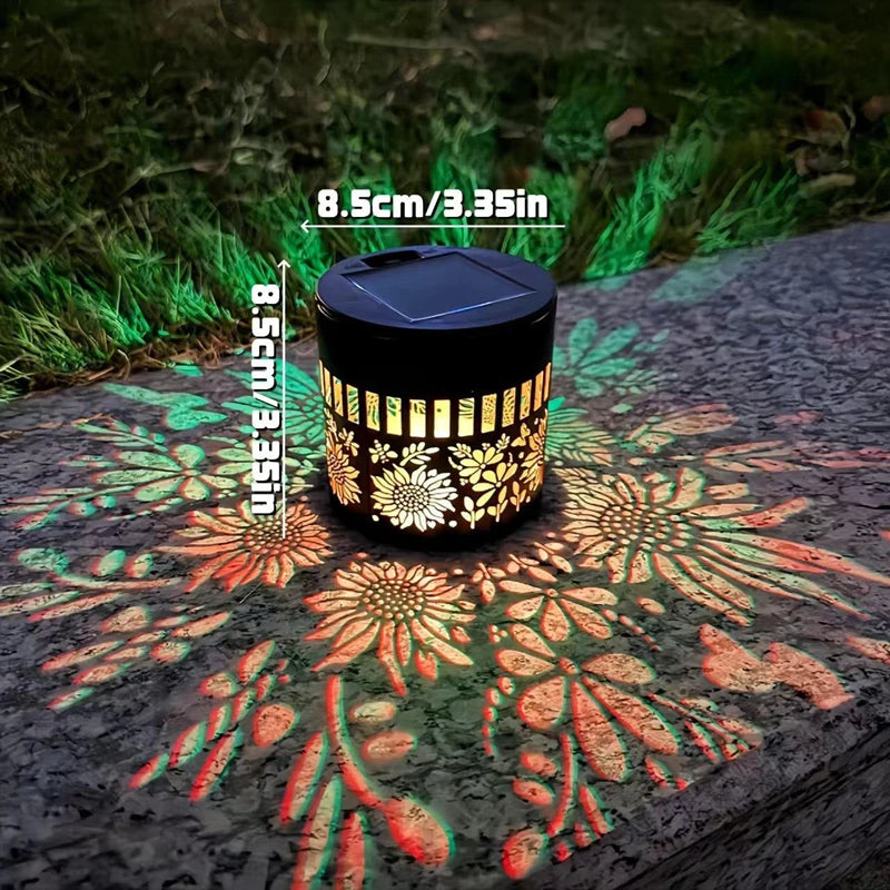 Solar Sunflower Projector Wall Light – Outdoor Garden Decor Solar Garden Light Qst Sunflower Colorful