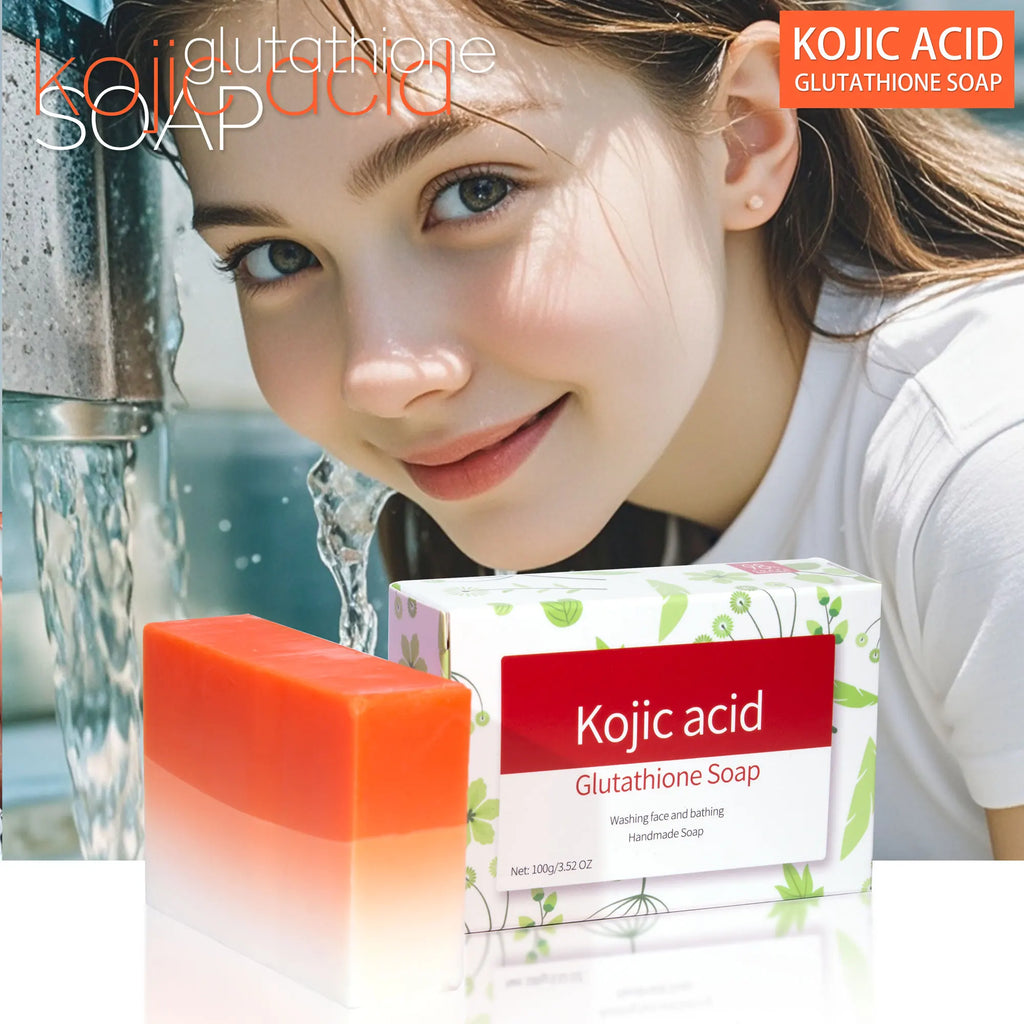 Kojic Acid & Glutathione Whitening Soap – Deep Cleansing Bar Whitening Bar Soap Qme