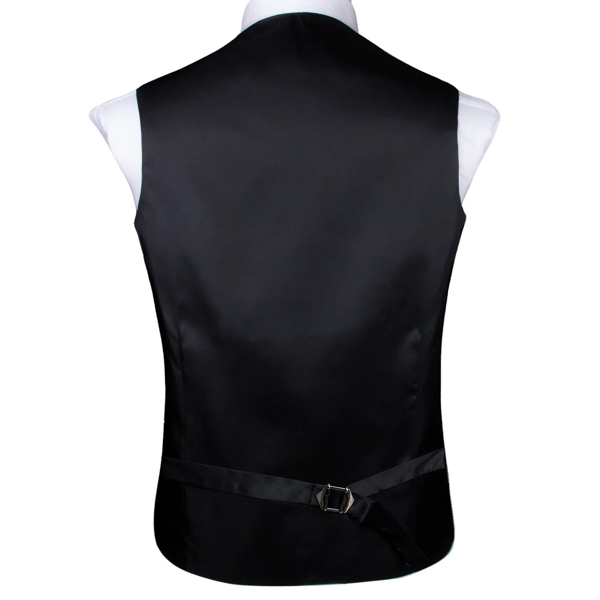 Men's Floral Jacquard Waistcoat | Golden Yellow Red Formal Vest Formal Waistcoat Qme