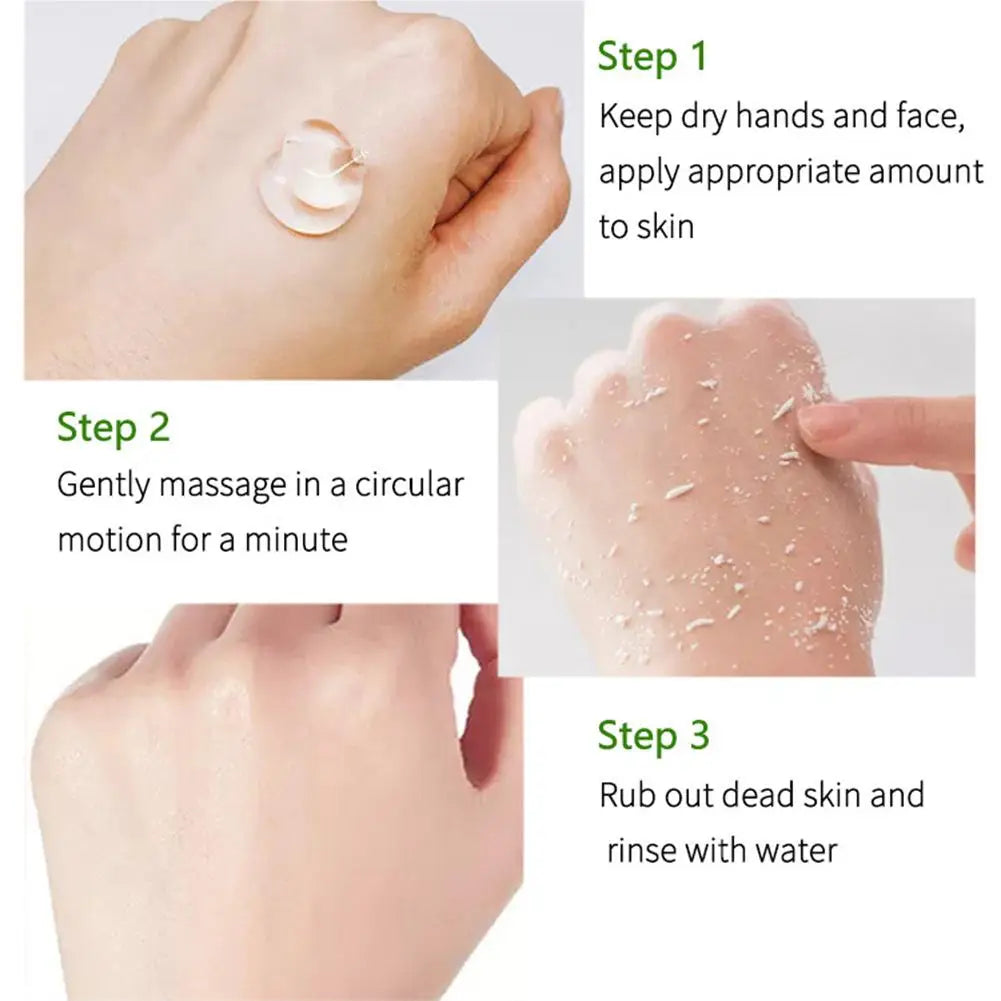 Brightening Herbal Extract Exfoliating Facial Scrub Gel | Qme Facial Exfoliating Scrub Qme