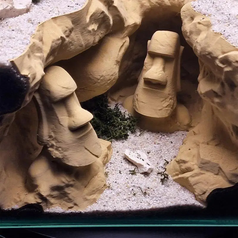 3D Printed Aquarium Hideout Cave | Fish Breeding Shelter Ornament Aquarium Cave Ornament Qme
