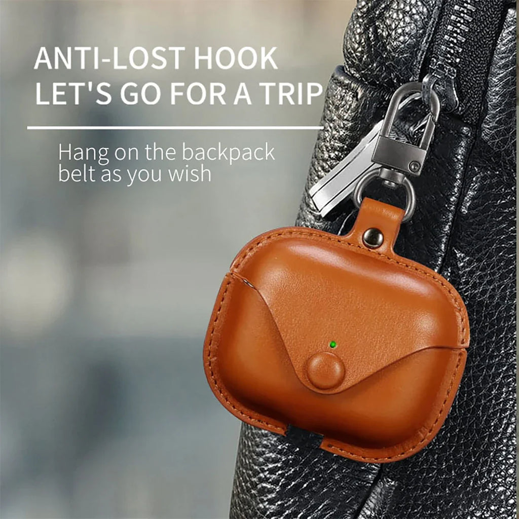 Leather AirPods Case for Gen 1 2 3 & Pro 2 – Anti-Drop Cover Earphone Case Qme