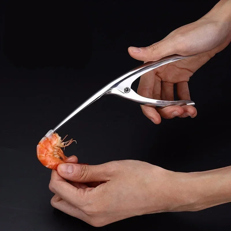 Stainless Steel Shrimp Peeler & Lobster Sheller Knife Seafood Peeler Knife Qme