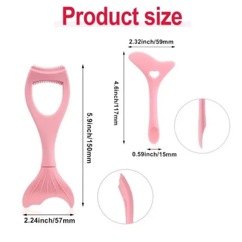 Winged Eyeliner Stencil & Mascara Shield | Reusable Silicone Eyeliner Stencil Tool Qme