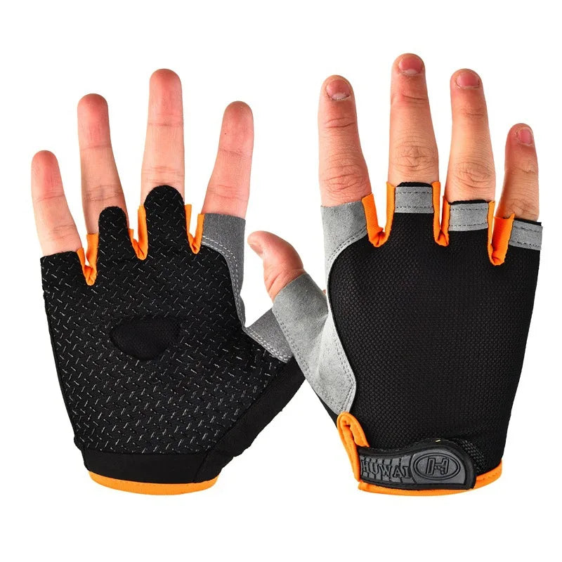 Half Finger Cycling Gloves – Anti-Slip & Breathable Unisex Fingerless Cycling Gloves Qme