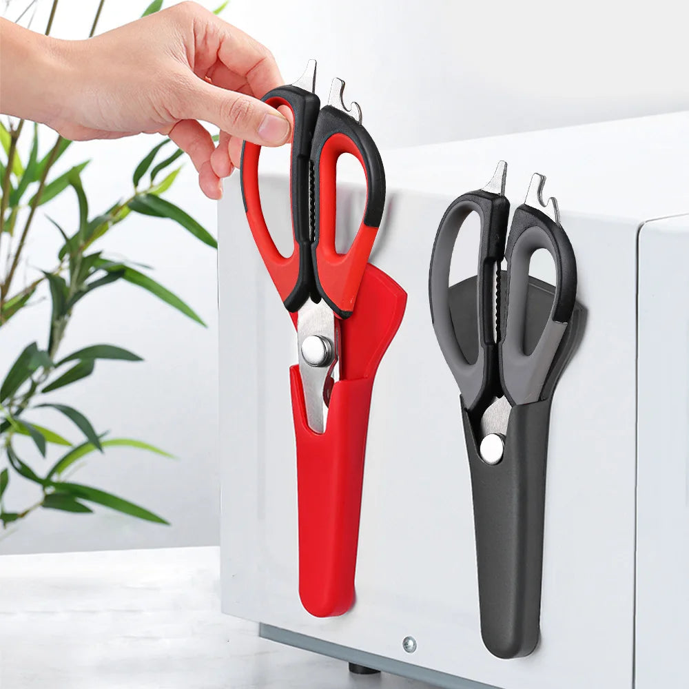 TURWHO Heavy Duty Kitchen Shears with Holder | Meat & BBQ Kitchen Shears Qst