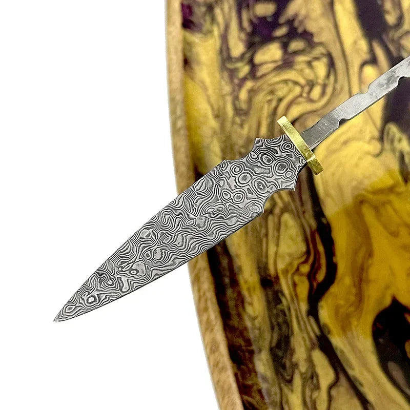 Damascus Steel Pu'er Tea Knife Blank Billet – DIY Blade Tea Knife Blade Blank Qst