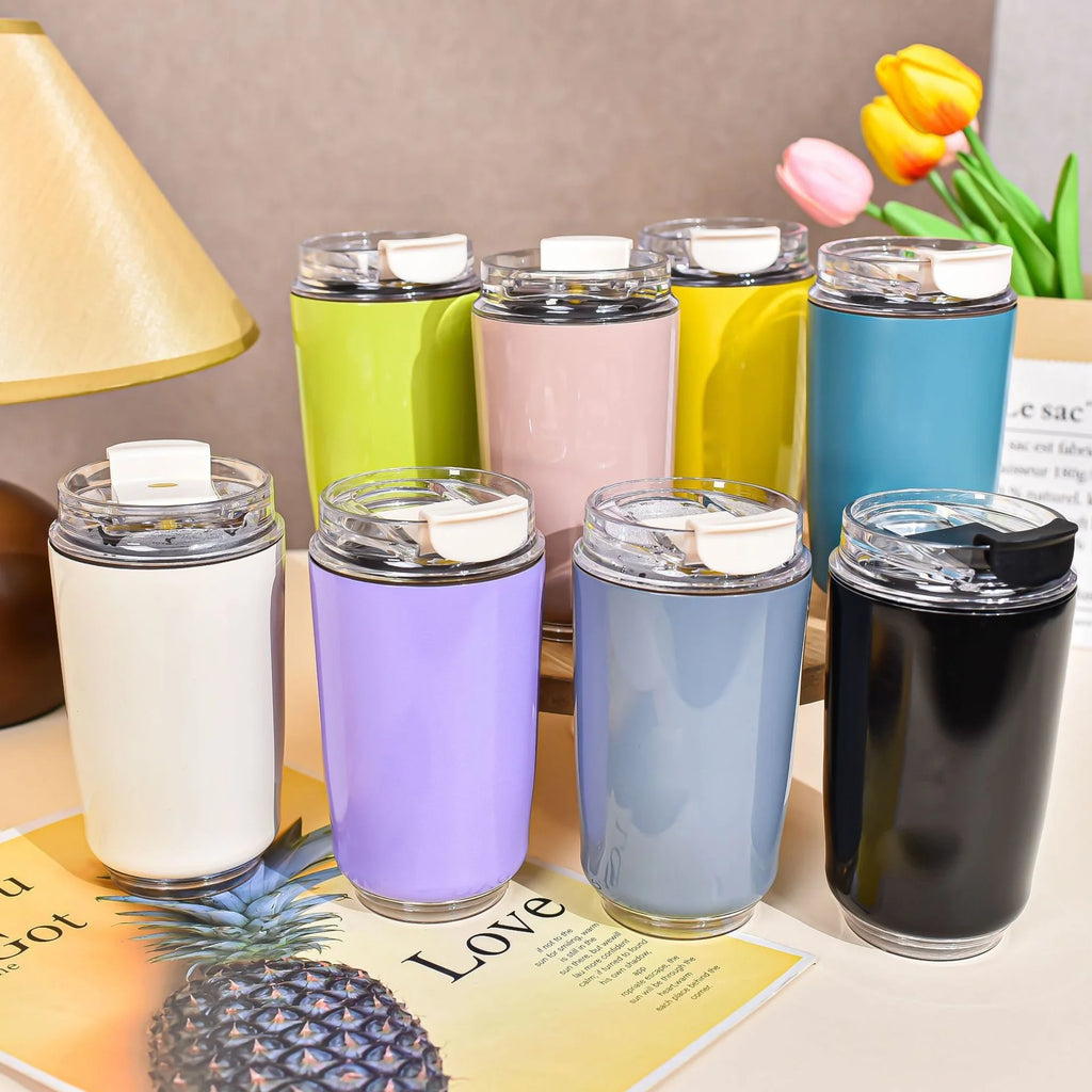 Egg-Shape Insulated Tumbler 280ml 380ml – Vacuum Coffee Mug Insulated Tumbler Qst