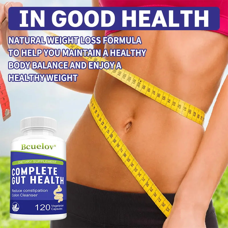 Gut Health Capsules – Senna Leaf, Ginger & Dandelion Root Digestive Supplement Qst