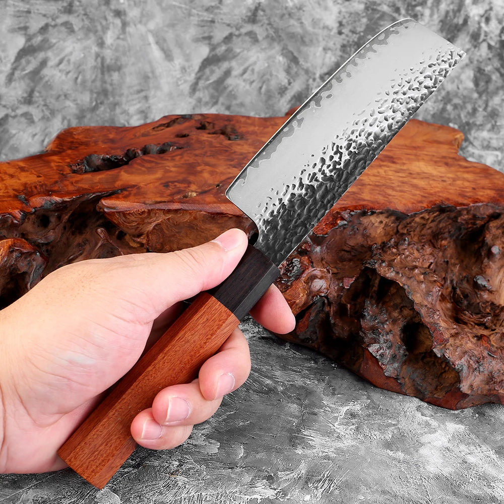 XITUO Kitchen Knife Set – Santoku, Nakiri & Utility Knives Kitchen Knife Set Qst
