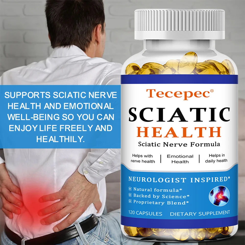 Tecepec Nerve & Joint Support Capsules – Vitamin B + ALA Wellness Supplement Qst