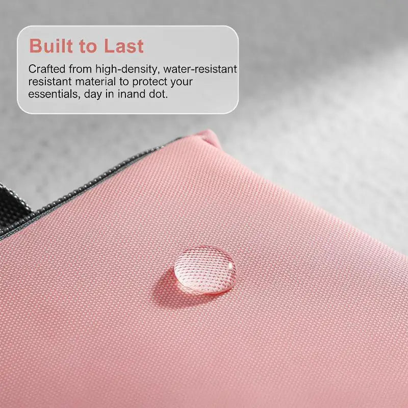 Bi-Fold Storage Bag Double Zipper Large Capacity Organizer Bag Organizer Qme