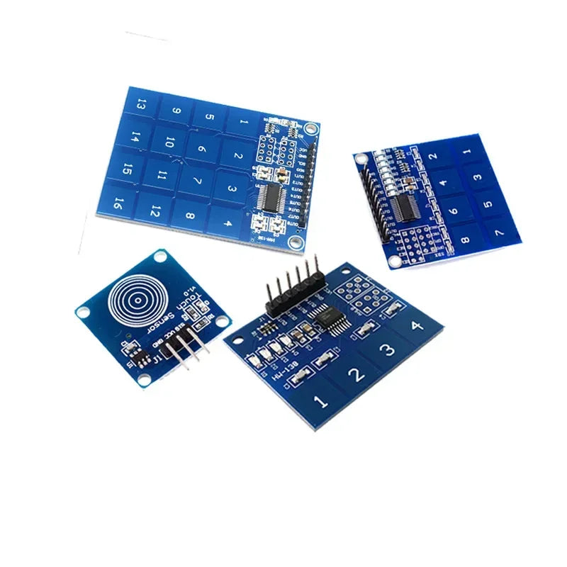 TTP223 Capacitive Touch Sensor Module – 1, 4, 8 & 16 Channel Touch Sensor Module Qme