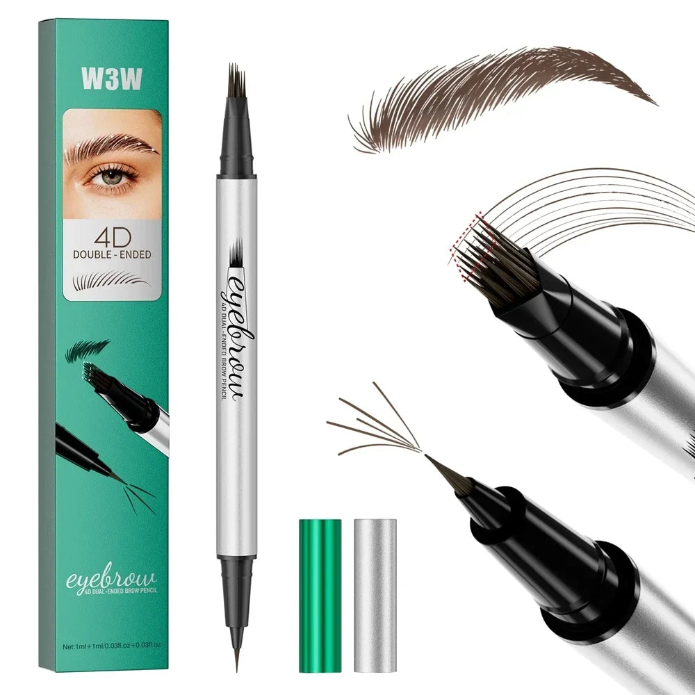 Dual-Ended Eyebrow Pencil & Eyeliner – Waterproof | Qme Eyebrow Pencil Eyeliner Qme 02