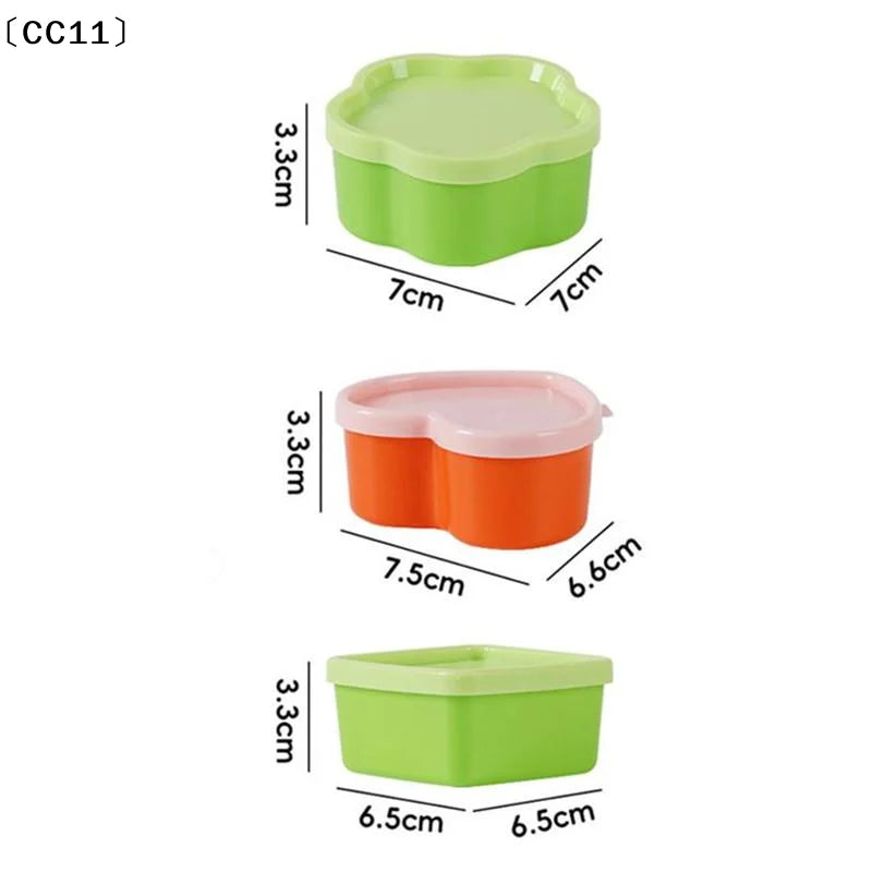 Mini Condiment Bottles Flower Heart Shape – Portable Sauce Jars Condiment Bottles Qme
