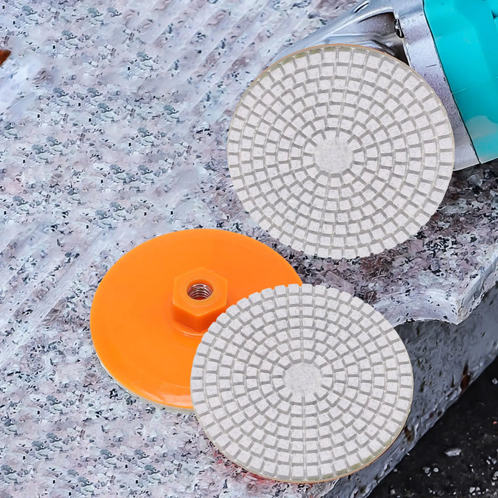 100mm Wet Dry Polishing Buff Disc – Granite Stone Concrete Polishing Buff Disc Qme