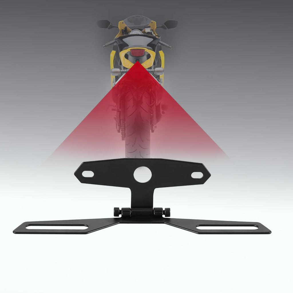 Folding License Plate Tail Light Bracket – Motorcycle & ATV License Plate Bracket Qst