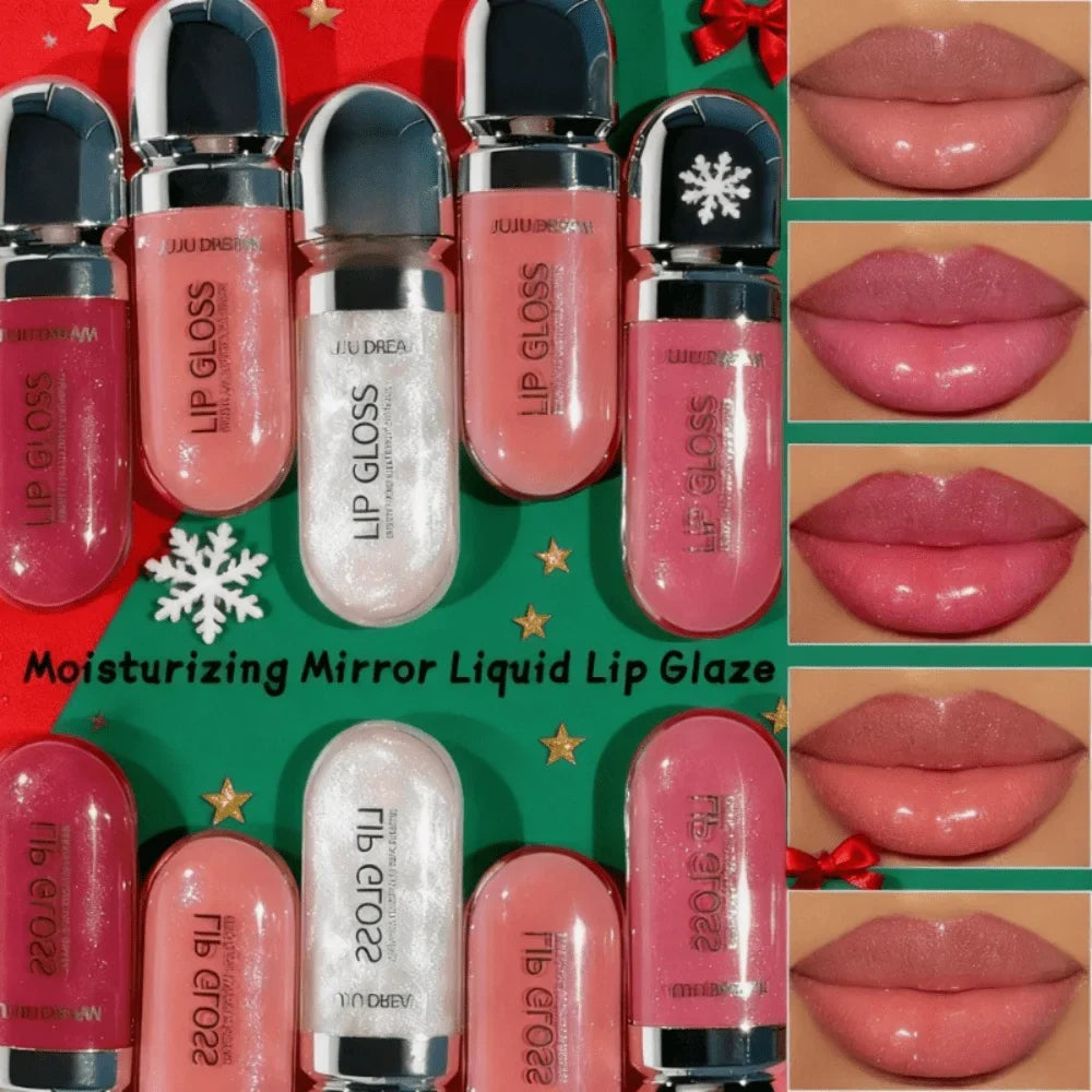 JUJU DREAM Mirror Lip Gloss – Moisturizing Glassy Glaze Tint Mirror Lip Gloss Qme