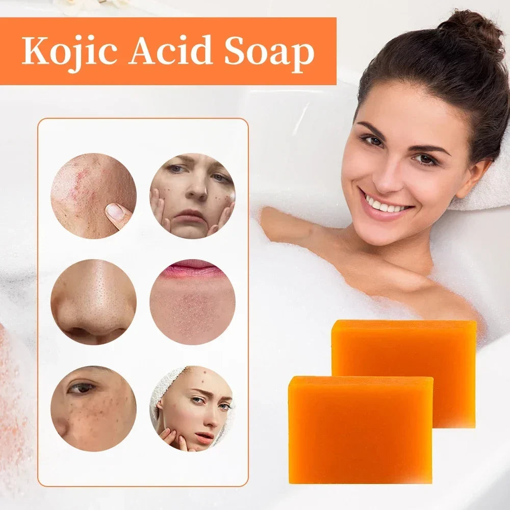 Handmade Kojic Acid Brightening Soap – Natural & Gentle Brightening Bar Soap Qme