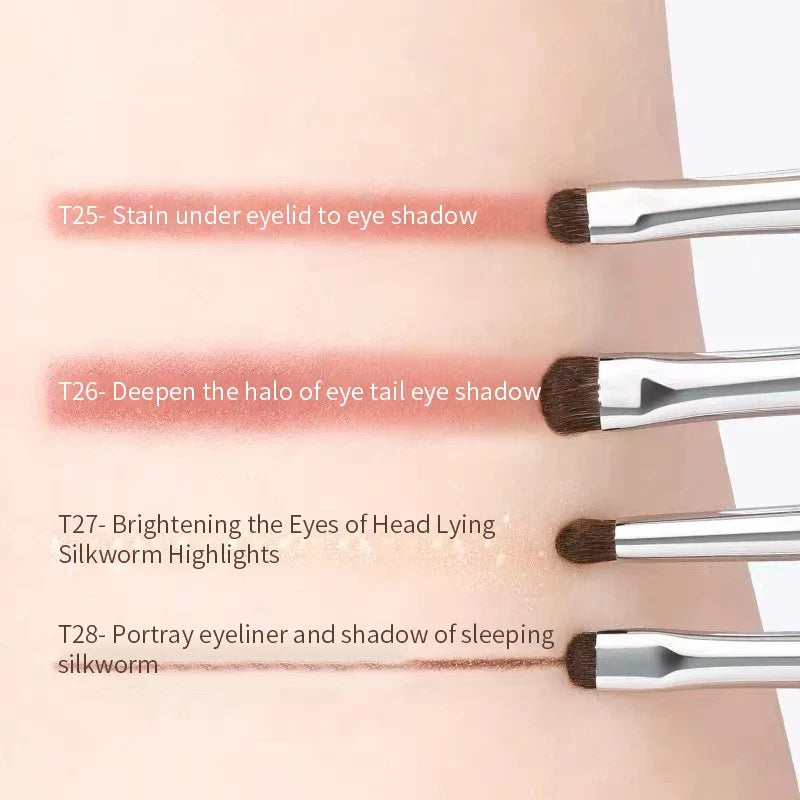 Precision Small Eyeshadow Brush – Pony Hair Detail Eye Brush Eyeshadow Brush Qme