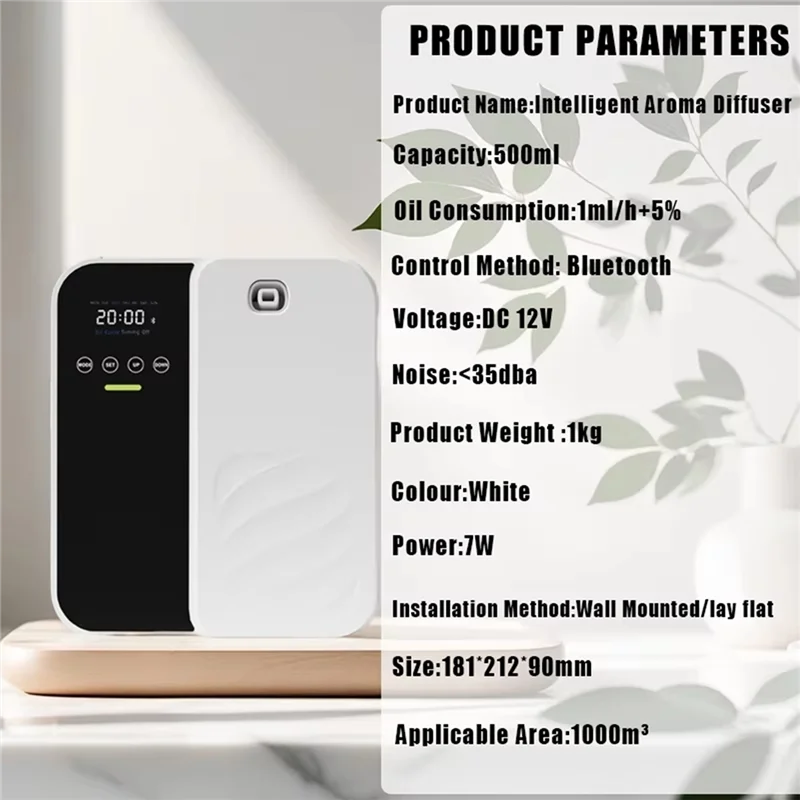 MiLESEEY B15C 500ml Aroma Diffuser with LED Night Light Aroma Diffuser Humidifier Qst