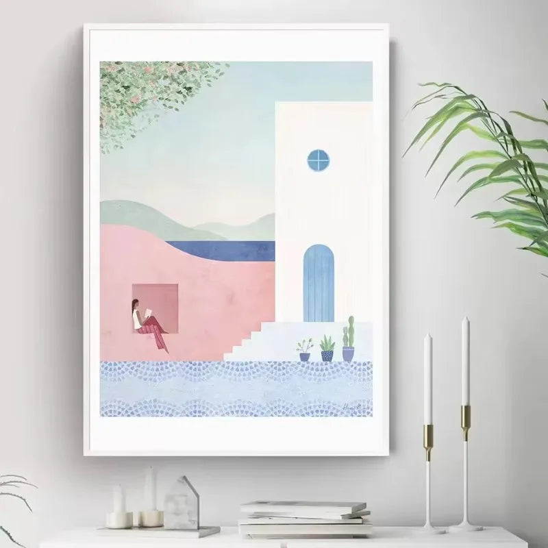 Yosemite Minimalist Landscape Canvas Print | Wall Art Poster Canvas Wall Art Qst