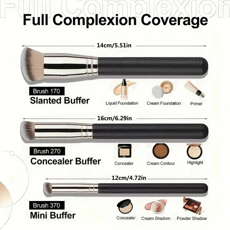 Dense Foundation Concealer Contour Blush Makeup Brush | Qme Makeup Brush Qme
