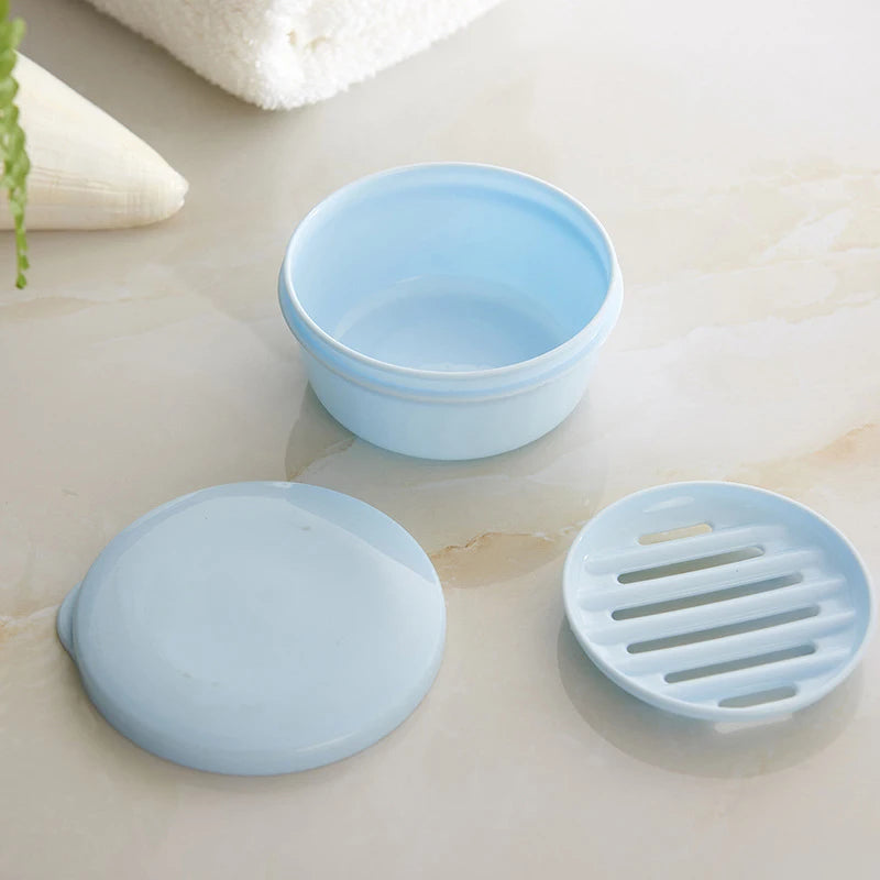 Portable Waterproof Soap Box with Drainage Cover | PP Plastic Soap Box Qst
