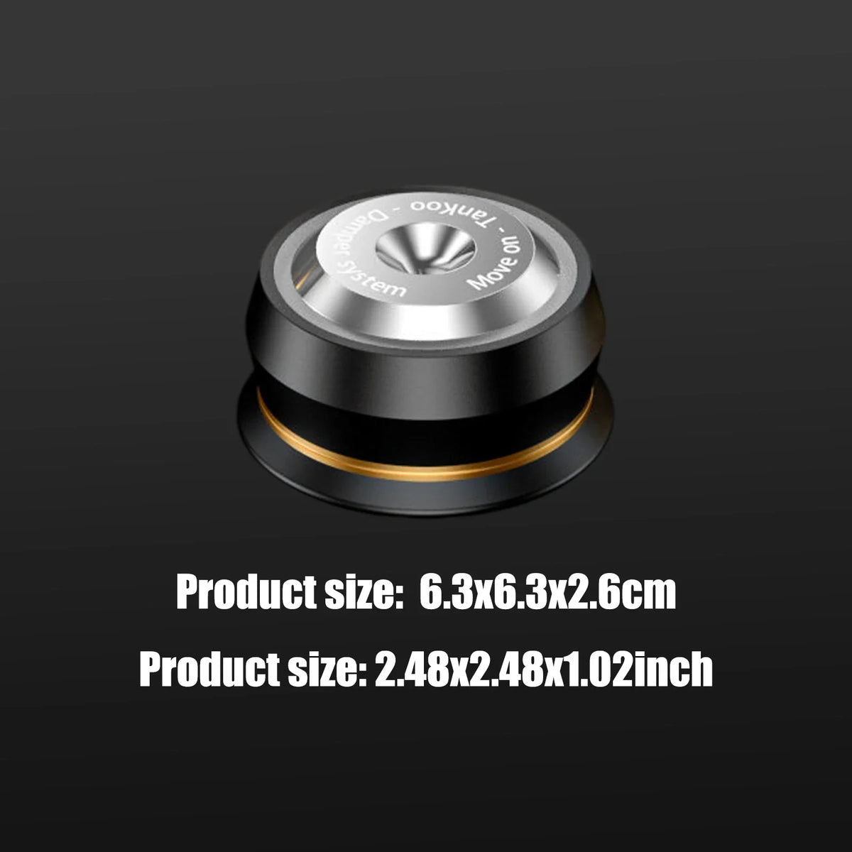 Speaker Isolation Stand Feet Stainless Steel 63x26mm | APWIKOGER Speaker Isolation Feet Qme