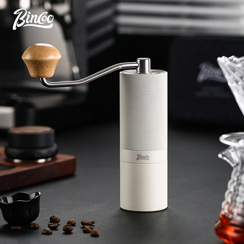 BINCOO Manual Coffee Grinder – 7-Core Hexagonal Burr Mill Manual Coffee Grinder Qst