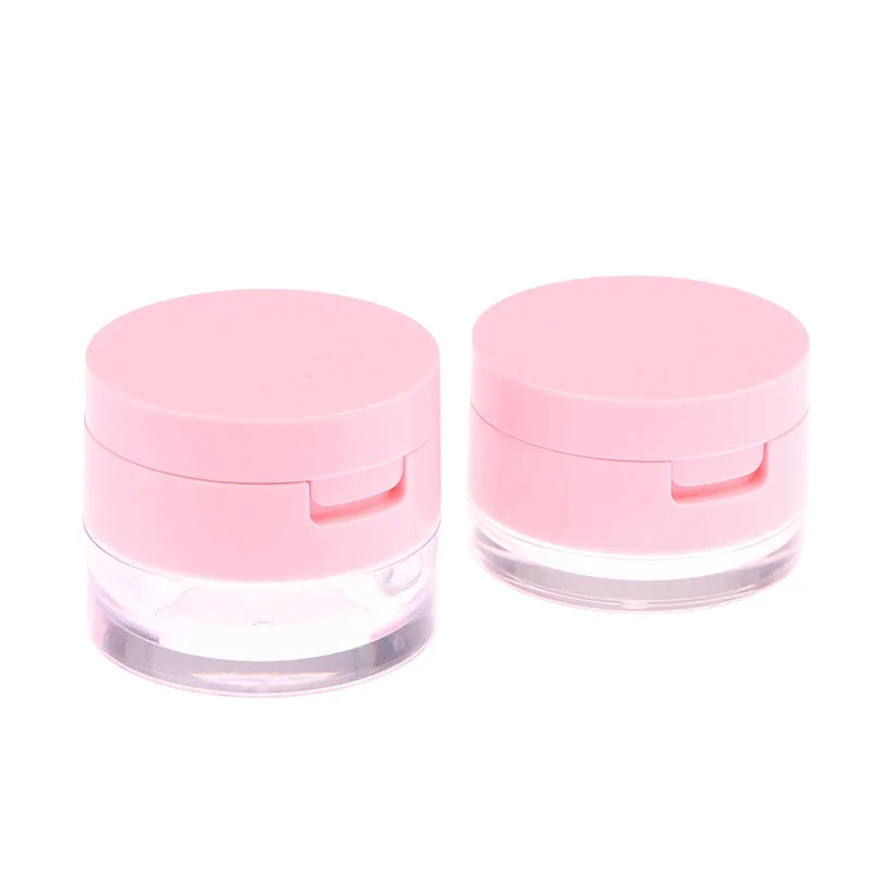 Portable Powder Sifter Box with Mirror – Travel Cosmetic Case Cosmetic Sifter Box Qme