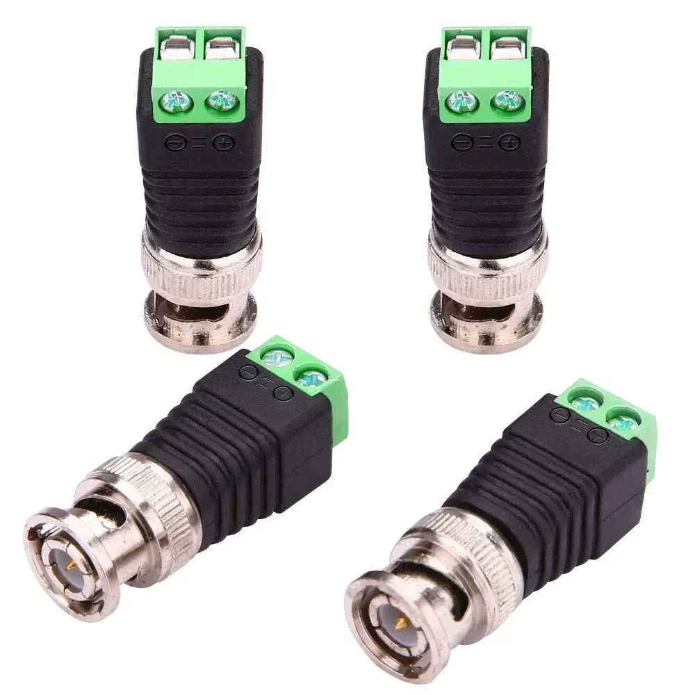 50-Pack BNC Connectors for DIY CCTV Surveillance Camera Systems BNC Camera Connectors Qme