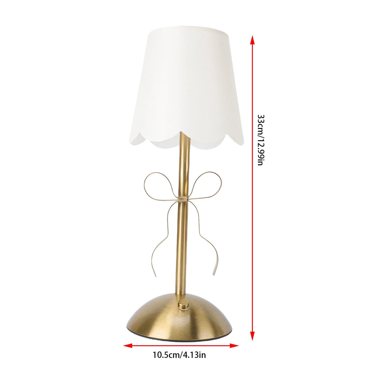 Bow Table Lamp – Cordless Rechargeable Bedside Lamp Fabric Shade Cordless Table Lamp Qst