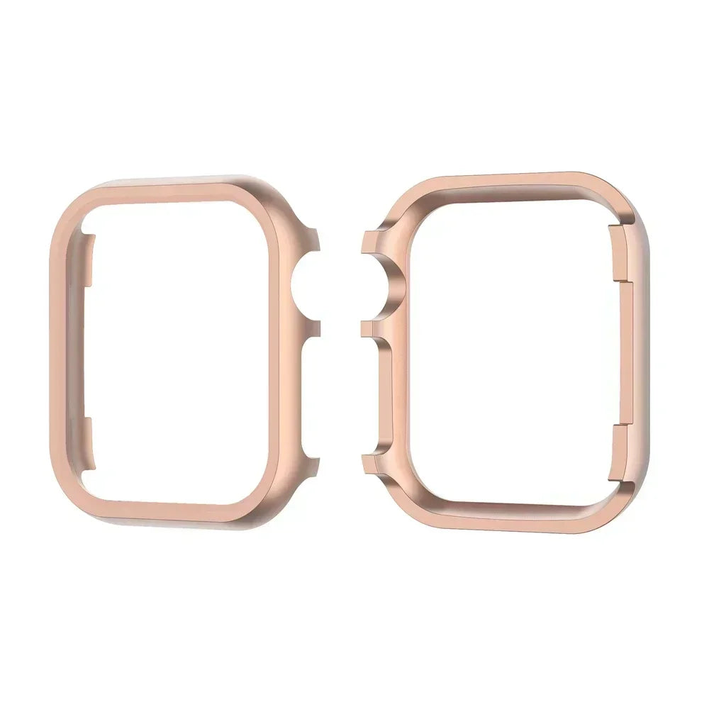 Apple Watch Metal Bumper Case – Aluminum Protective Frame Smartwatch Bumper Case Qme