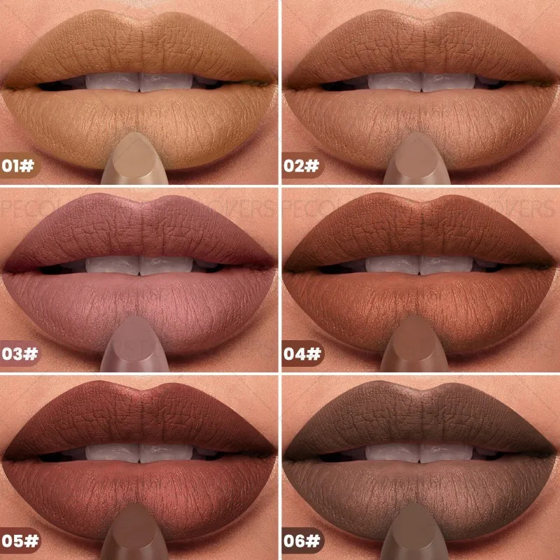Qme Velvet Matte Lipstick – Reddish Brown & Deep Berry Matte Lipstick Qme